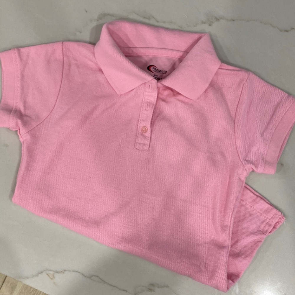 Premium Pink Polos Uniform - Small  7/8